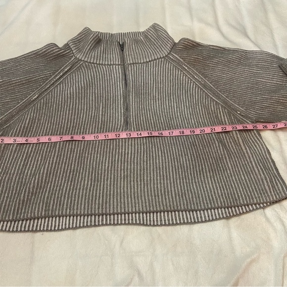 New! Free People Greta Half Zip Pullover Turtleneck Sweater Large 2533 - Picture 6 of 9